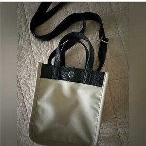 lululemon athletica Black and Cream Crossbody Bag